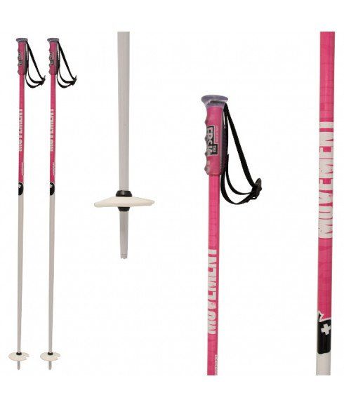 Batons Ski Logo Poles Pink