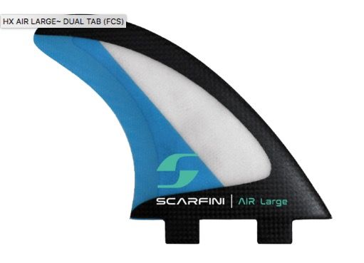 Jeu de Dérives de surf thruster carbone / fibre de verre taille L FCS II