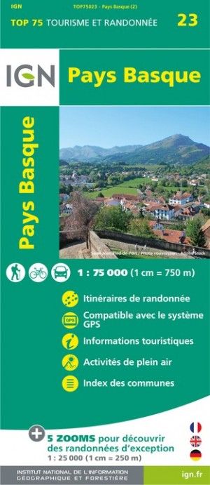 Carte TOP 75023 - Pays Basque
