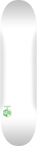 MINI LOGO DECK CHEVRON DETONATOR SOLID WHITE  8.0 X 31.45
