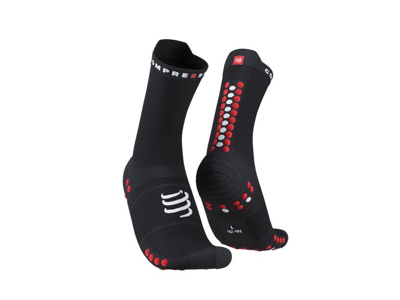 Chaussette de running Pro Racing Socks V4.0 Run High - Black Red