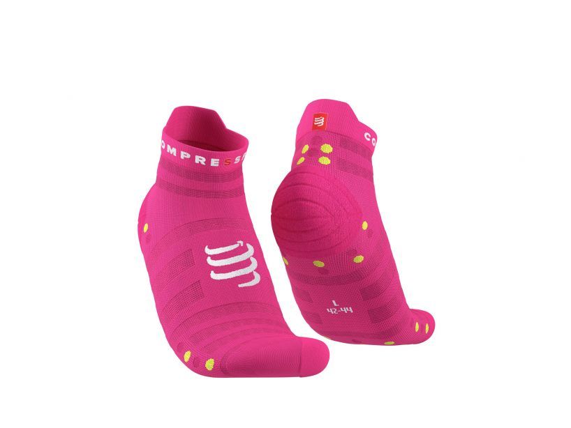 Chaussette de running Pro Racing Socks V4.0 Run Low - Fluo Pink Primerose