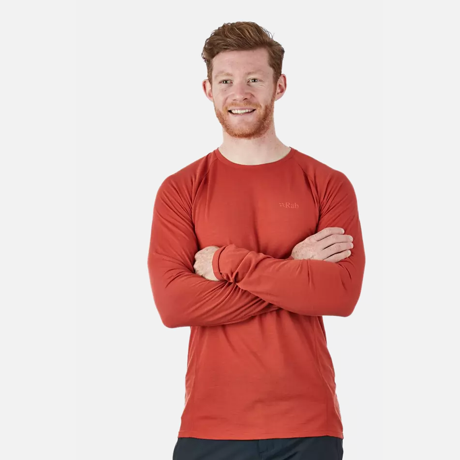 Tee Shirt de Randonnée à manches longues Forge LS Tee - Red Clay-XL