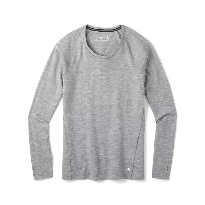 Tee Shirt Thermique W Merino 150 Baselayer Long Sleeve - Light Gray