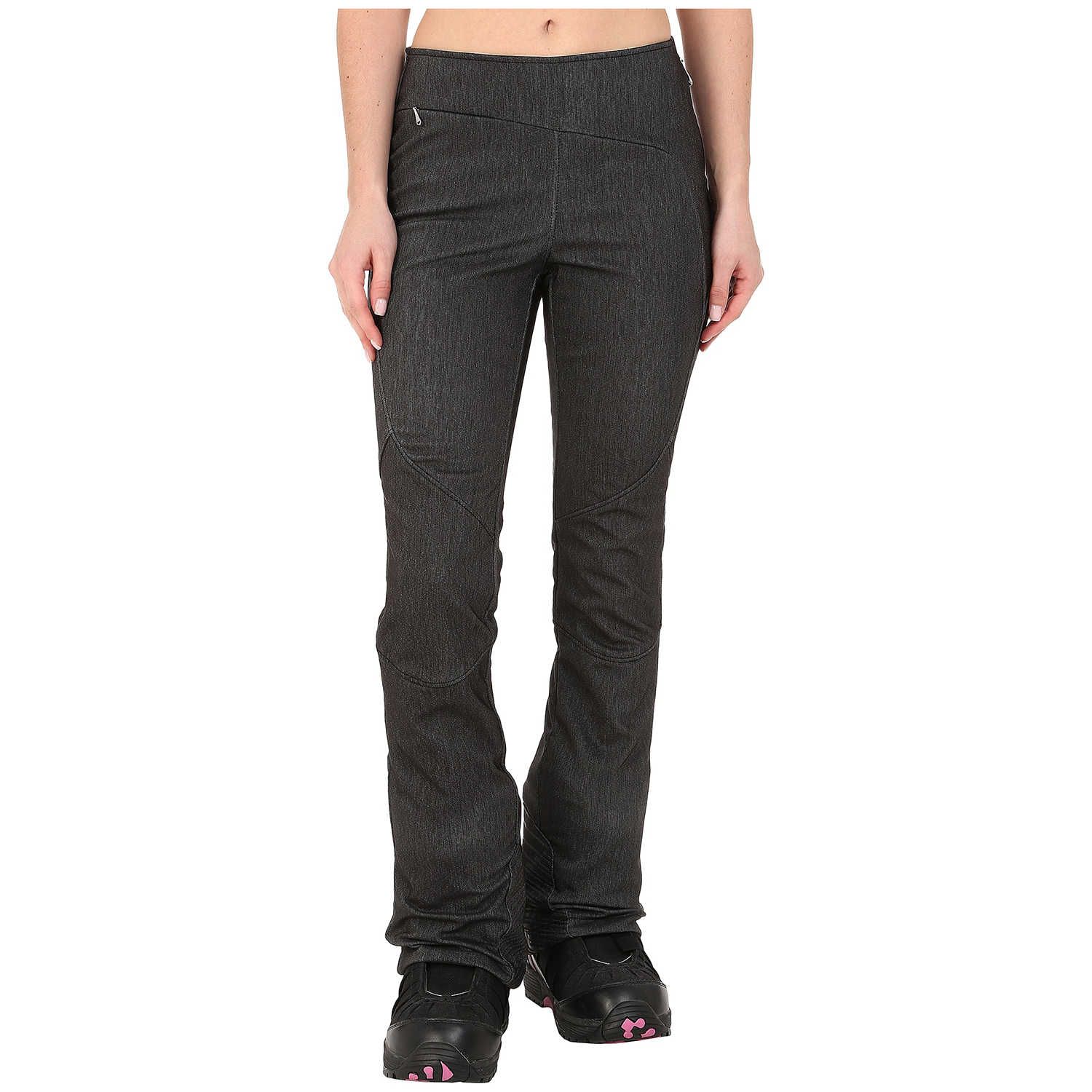 Pantalon de ski Femme W Slalom Softshell Pant - Black Denim