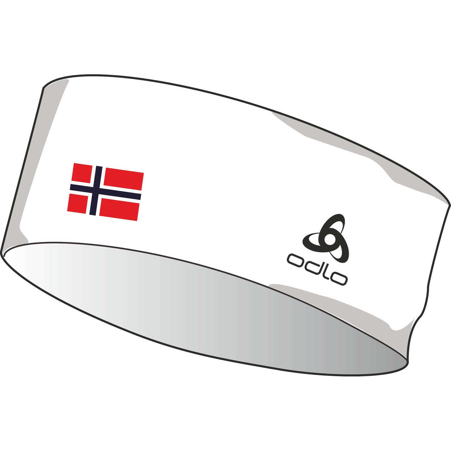 Bandeau competition team - White Norwegian Flag