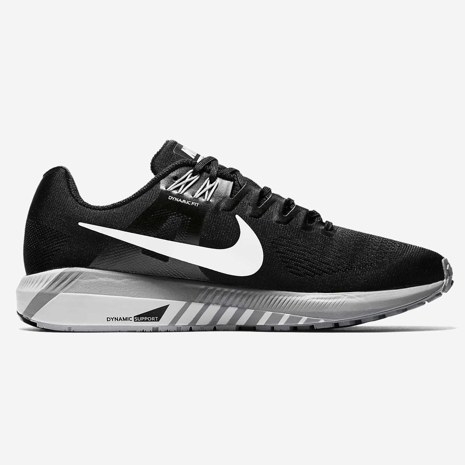 Chaussure de Running Air Zoom Structure 21 - Black White Wolf Grey Cool Grey