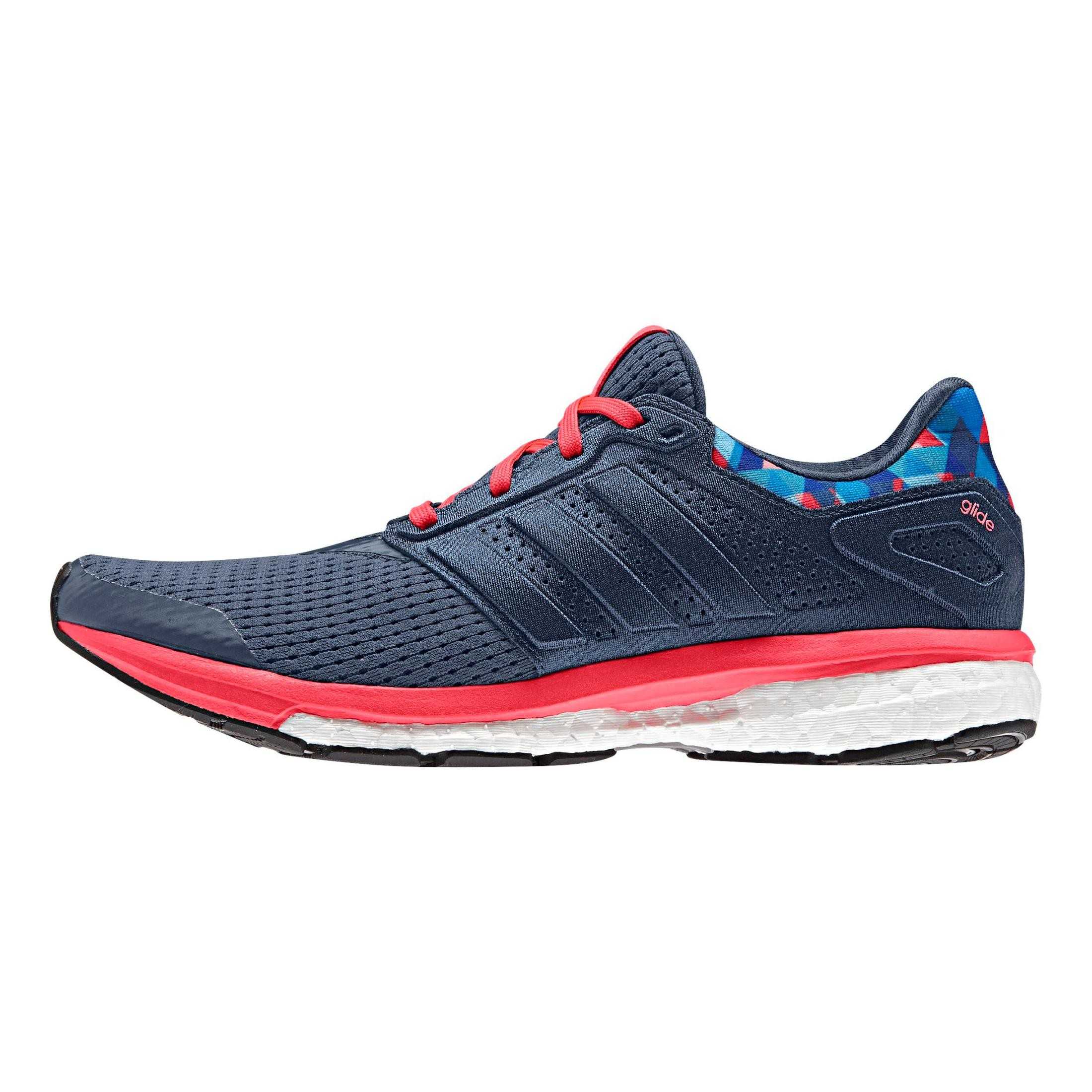 Chaussures Running - Supernova glide 8 gfx - bleu marine/rouge