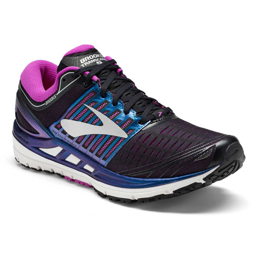 Chaussures Running Femme Transcend 5 - Black/Purple/Multi