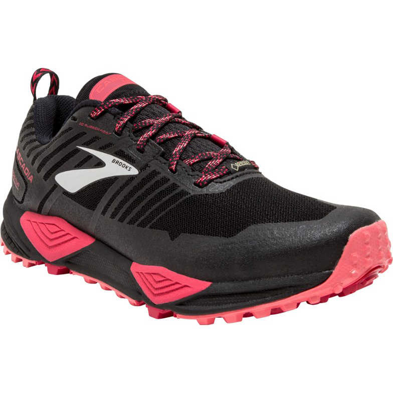Chaussures Running Femme Cascadia 13 GTX - Black/Pink/Coral