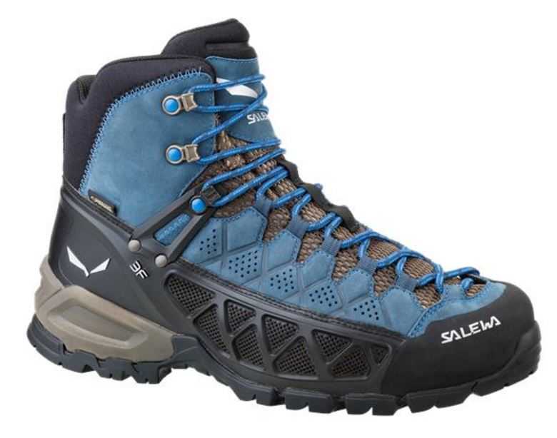 Chaussures de randonnée ALP FLOW MID GTX MEN - BLACK OLIVE / ROYAL BLUE