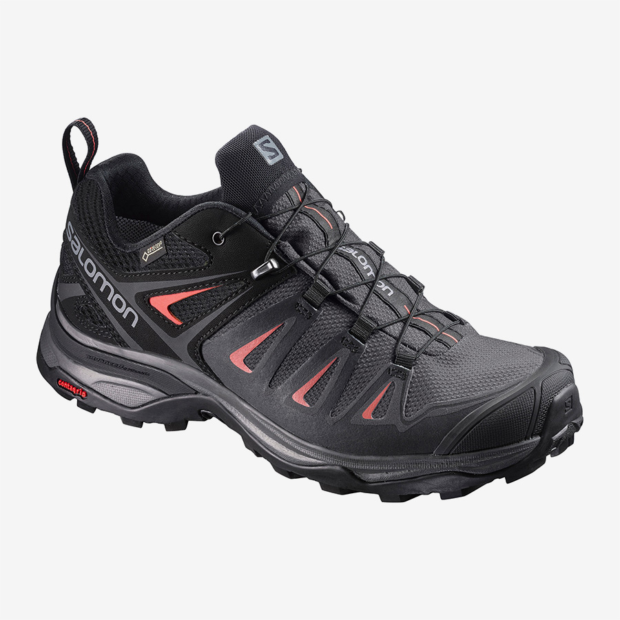 Chaussures X Ultra 3 GTX W - Magnet / Black / Mineral Red