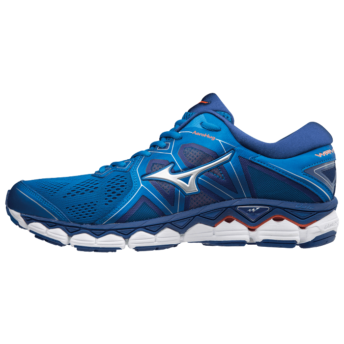 Chaussures Running Homme Wave Sky 2 - DBlue/Silver/CTomato