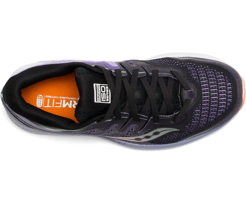 Chaussures de running Guide Iso 2 Black Purple- Femme