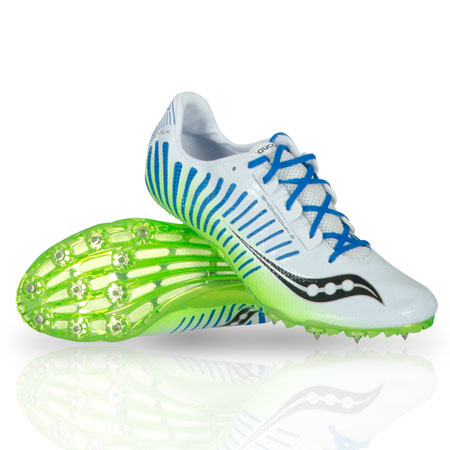 Chaussures Athlétisme Showdown 2 - Blanc/Vert/Bleu